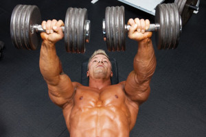 Dumbbell press.-GymMembershipFees